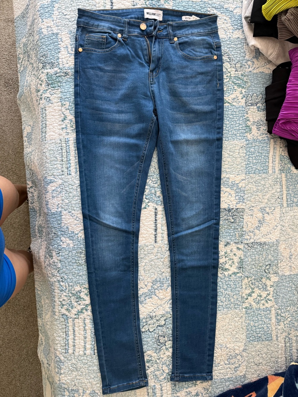 William Rast Women's Blue Skinny Jeans